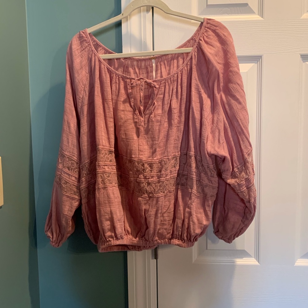 Free People Boho Festival Peasant Top Size Medium